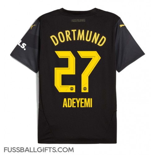 Borussia Dortmund Karim Adeyemi #27 Fußballbekleidung Auswärtstrikot 2024-25 Kurzarm